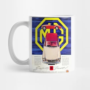 Vintage MG car advert Mug